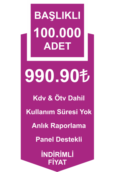 100.000 Adet Başlıklı SMS