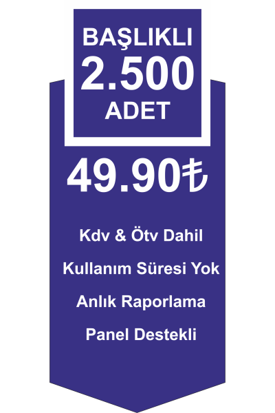 2500 Adet Başlıklı SMS
