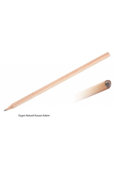 Üçgen Naturel Kurşun Kalem
